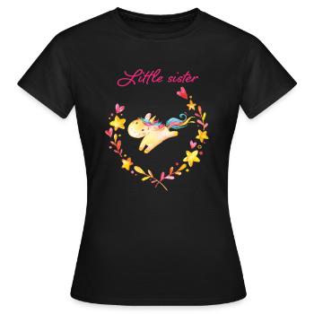 Little sister / Little sister - Women's T-Shirt - black - Front - AI Model Female 172 dark (172cm)