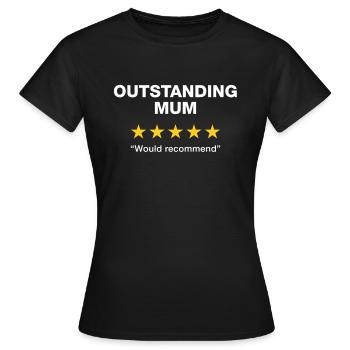 Examen exceptionnel de maman - T-shirt Femme - noir - Devant - AI Model Female 172 dark (172cm)