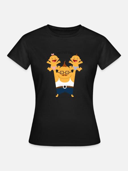 Stolzer Vater - Dame-T-shirt - sort