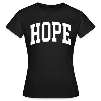 Espoir - T-shirt Femme - noir - Devant - AI Model Female 172 dark (172cm)