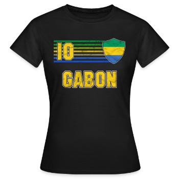 Gabon - Women's T-Shirt - black - Front - AI Model Female 172 dark (172cm)
