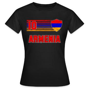 Arménie - T-shirt Femme - noir - Devant - AI Model Female 172 dark (172cm)
