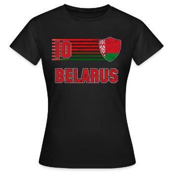 Belarus - Women's T-Shirt - black - Front - AI Model Female 172 dark (172cm)