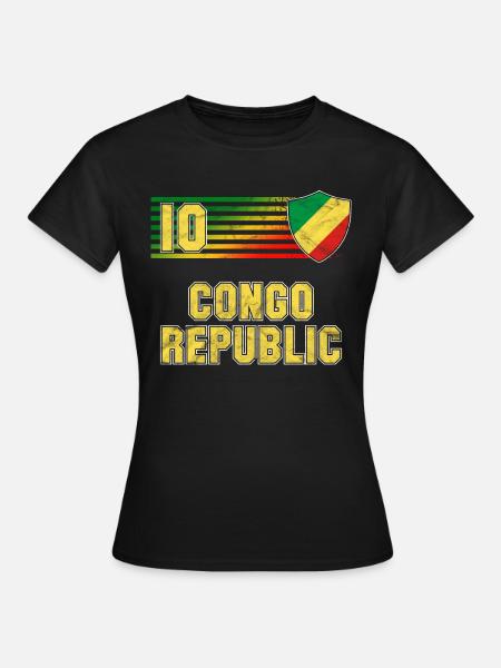 République du Congo - T-shirt Femme - noir