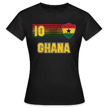 Ghana - T-shirt Femme - noir - Devant - AI Model Female 172 dark (172cm)