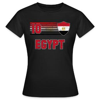 Ägypten - Frauen T-Shirt - Schwarz - Vorne - AI Model Female 172 dark (172cm)