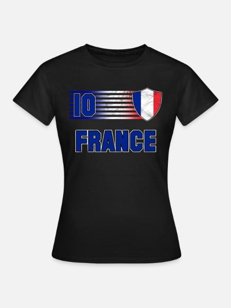 Frankreich - Frauen T-Shirt - Schwarz