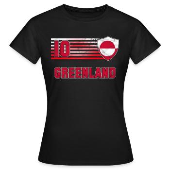 Greenland - Women's T-Shirt - black - Front - AI Model Female 172 dark (172cm)