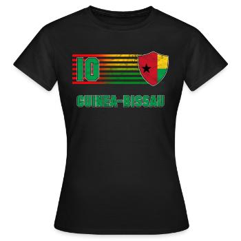 Guinée-Bissau - T-shirt Femme - noir - Devant - AI Model Female 172 dark (172cm)