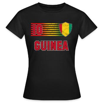 Guinée - T-shirt Femme - noir - Devant - AI Model Female 172 dark (172cm)