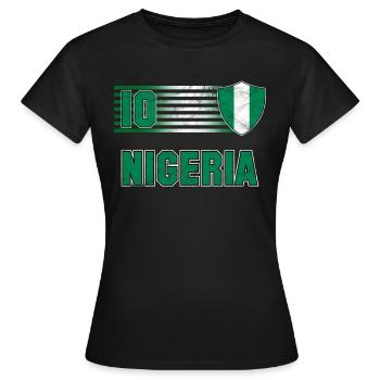Nigéria - T-shirt Femme - noir - Devant - AI Model Female 172 dark (172cm)
