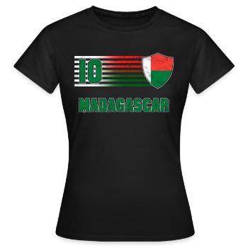 Madagaskar - Frauen T-Shirt - Schwarz - Vorne - AI Model Female 172 dark (172cm)
