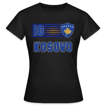 Kosovo - Frauen T-Shirt - Schwarz - Vorne - AI Model Female 172 dark (172cm)