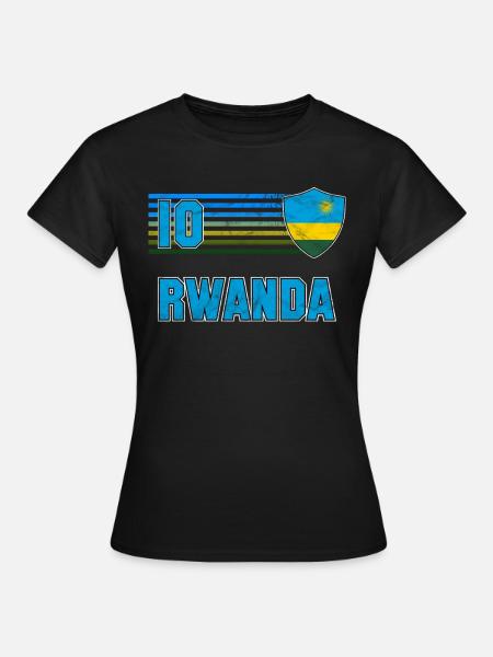 Ruanda - Frauen T-Shirt - Schwarz