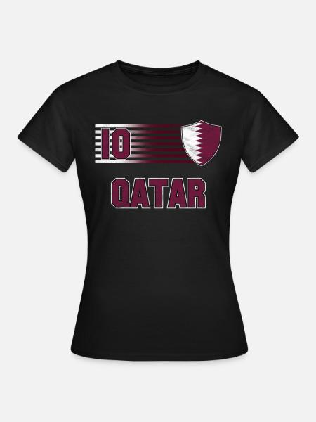 Katar - Frauen T-Shirt - Schwarz
