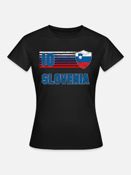 Slowenien - Frauen T-Shirt - Schwarz