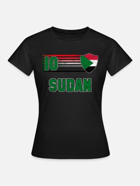 Sudan - Frauen T-Shirt - Schwarz