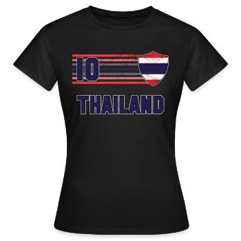 Thailand - Frauen T-Shirt - Schwarz - Vorne - AI Model Female 172 dark (172cm)