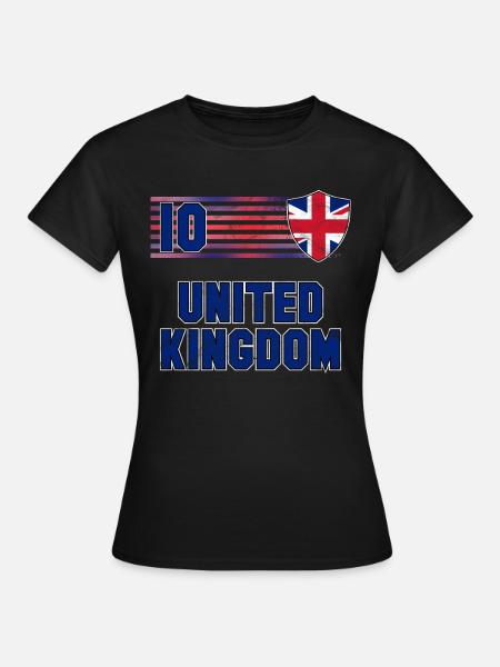 Großbritannien - Frauen T-Shirt - Schwarz