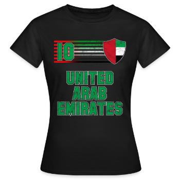 Emirats Arabes Unis - T-shirt Femme - noir - Devant - AI Model Female 172 dark (172cm)