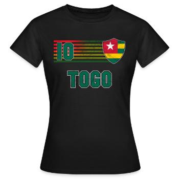 Togo - T-shirt Femme - noir - Devant - AI Model Female 172 dark (172cm)