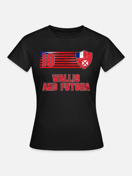 Wallis und Futuna - Frauen T-Shirt - Schwarz