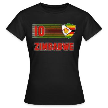 Zimbabwe - Women's T-Shirt - black - Front - AI Model Female 172 dark (172cm)