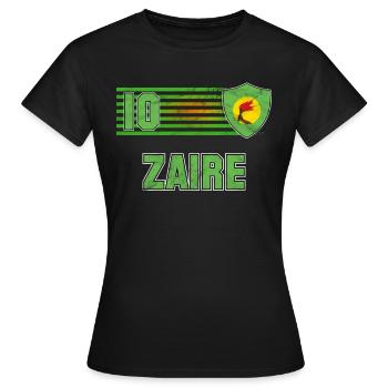 Zaire - Frauen T-Shirt - Schwarz - Vorne - AI Model Female 172 dark (172cm)