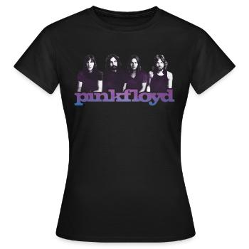 Pink Floyd Band Und Schriftzug - Frauen T-Shirt - Schwarz - Vorne - AI Model Female 172 dark (172cm)