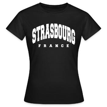 Strasbourg - Women's T-Shirt - black - Front - AI Model Female 172 dark (172cm)