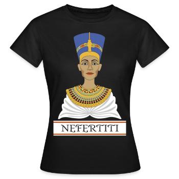 Néfertiti - T-shirt Femme - noir - Devant - AI Model Female 172 dark (172cm)