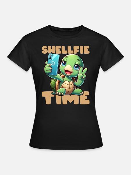 SHELLFIE-ZEIT! - Frauen T-Shirt - Schwarz