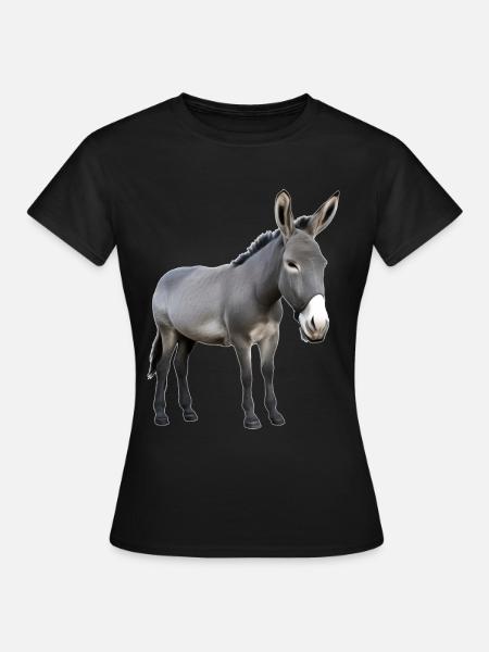 Esel - Frauen T-Shirt - Schwarz