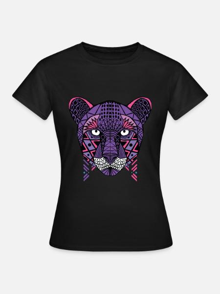 Globaler Nomaden-Gepard - Frauen T-Shirt - Schwarz