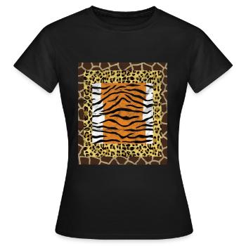 jungle profonde - T-shirt Femme - noir - Devant - AI Model Female 172 dark (172cm)