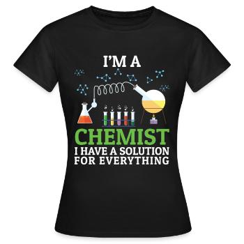 Chemist solution for everything - Women's T-Shirt - black - Front - AI Model Female 172 dark (172cm)