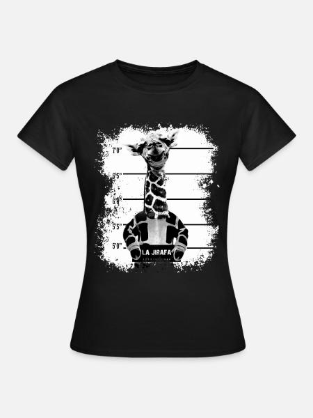 Giraffe - Frauen T-Shirt - Schwarz