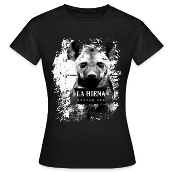 Hyène - T-shirt Femme - noir - Devant - AI Model Female 172 dark (172cm)