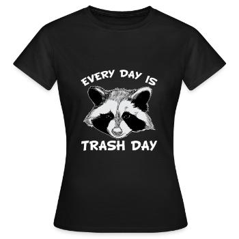 Le raton laveur | Animal | Rongeur | rongeur - T-shirt Femme - noir - Devant - AI Model Female 172 dark (172cm)