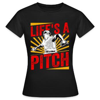 Vintage de baseball homer - T-shirt Femme - noir - Devant - AI Model Female 172 dark (172cm)