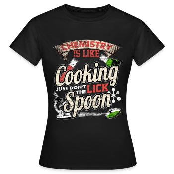 Science de la recherche en chimie - T-shirt Femme - noir - Devant - AI Model Female 172 dark (172cm)
