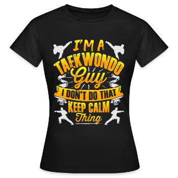 Tae kwon do fighter - Women's T-Shirt - black - Front - AI Model Female 172 dark (172cm)