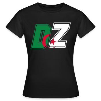 DZ Algerien Algerier in Kraft - Frauen T-Shirt - Schwarz - Vorne - AI Model Female 172 dark (172cm)