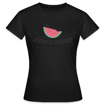 Quel magasin de jus - T-shirt Femme - noir - Devant - AI Model Female 172 dark (172cm)