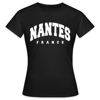 Nantes - Frauen T-Shirt - Schwarz - Vorne - AI Model Female 172 dark (172cm)