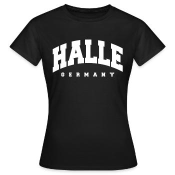 Hall - Women's T-Shirt - black - Front - AI Model Female 172 dark (172cm)