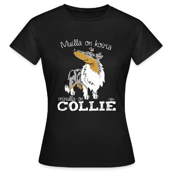 Koiriacolliemerle - Women's T-Shirt - black - Front - AI Model Female 172 dark (172cm)