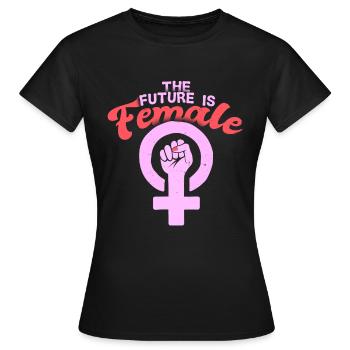 Le pouvoir des femmes pour l'avenir - T-shirt Femme - noir - Devant - AI Model Female 172 dark (172cm)