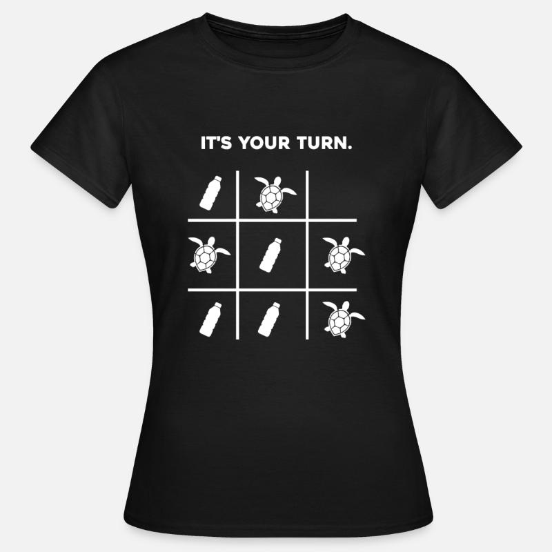 It's your turn ECO plastic turtle - Women's T-Shirt - black