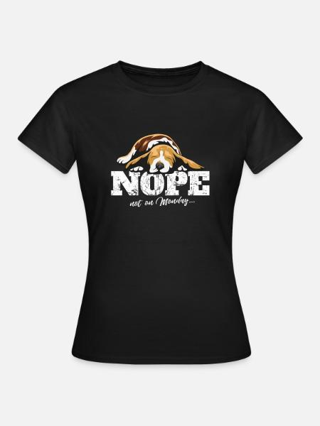 Beagle Geschenk Shirt - Frauen T-Shirt - Schwarz